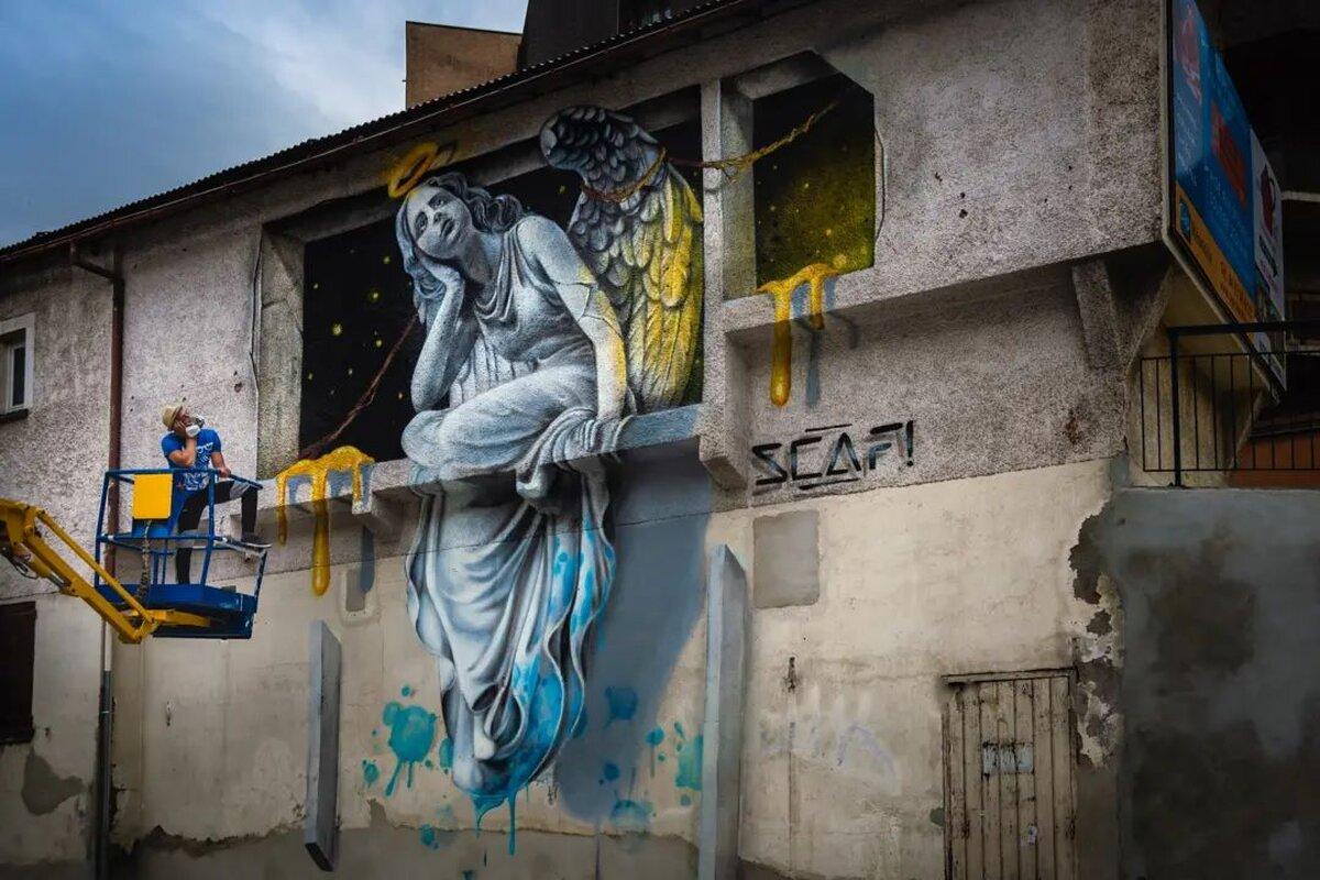 Street art briançon SCAF