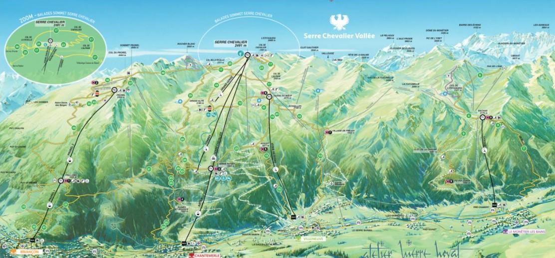 Domaine de Serre Chevalier l'été