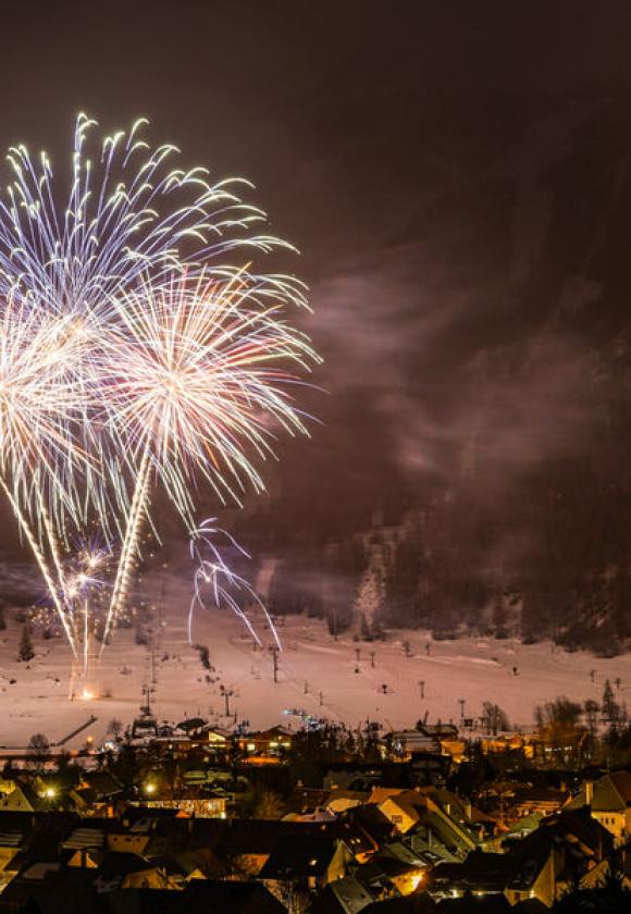 Feu artifice Monêtier