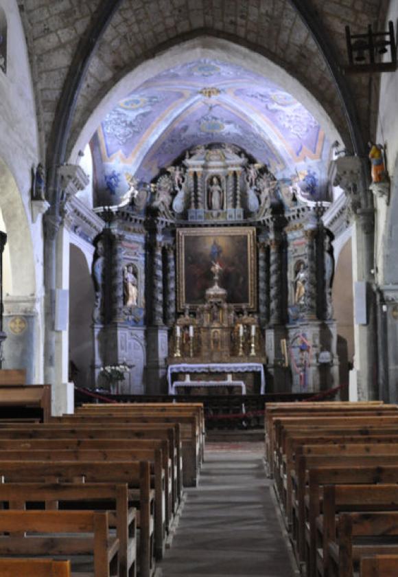 Interieur de l'eglise Saint Marcellin de la Salle