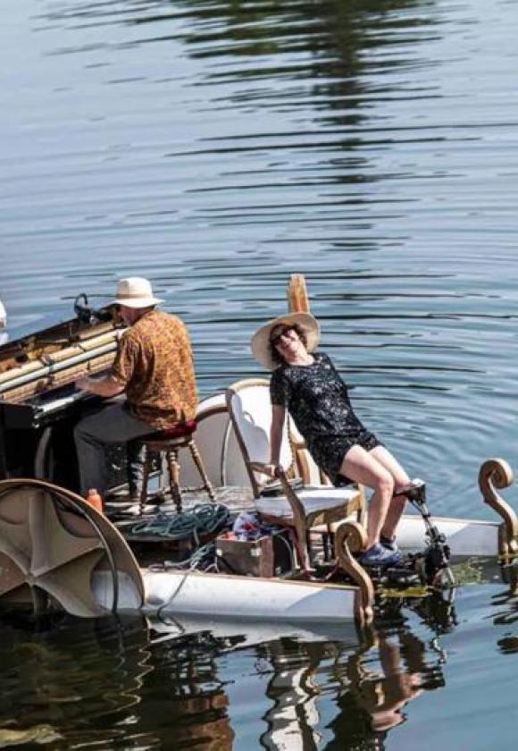 Concert le pianO du lac "Superlevure Le Swing Flottant"_Briançon