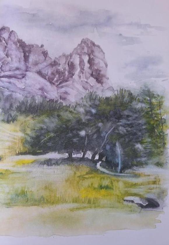 Stage d’aquarelle « Une autre vision du torrent »_La Salle-les-Alpes