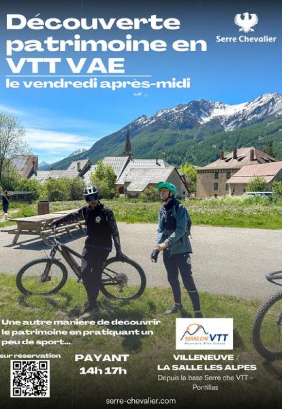Découverte patrimoine de la vallée en VTT VAE_La Salle-les-Alpes