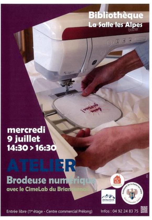 Atelier : Brodeuse numérique_La Salle-les-Alpes
