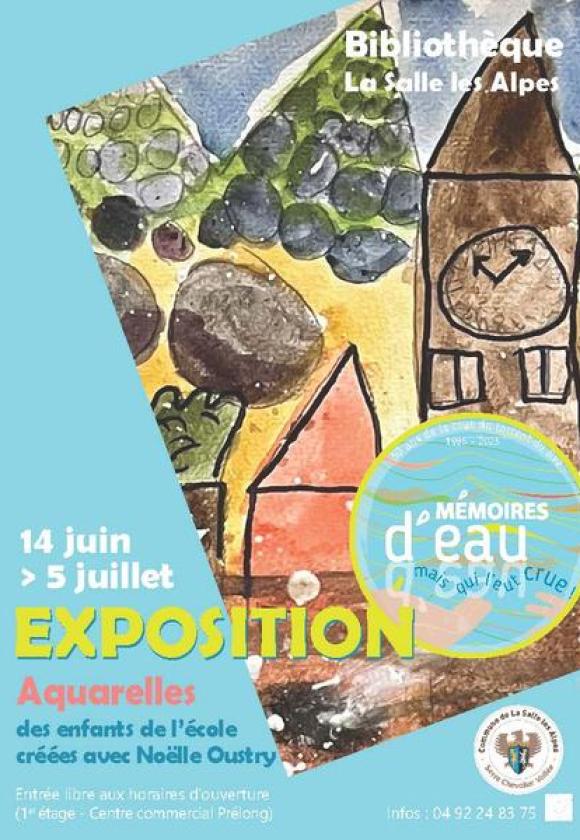 Exposition des œuvres des enfants de l'école_La Salle-les-Alpes