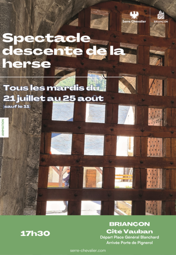 Spectacle de la descente de la herse