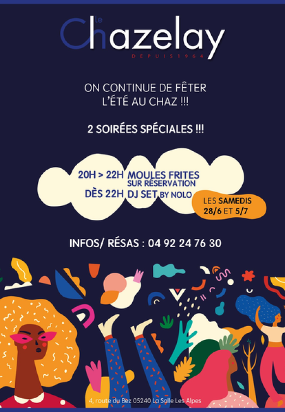 Dj Set & Moule frites au Chazelay_La Salle-les-Alpes
