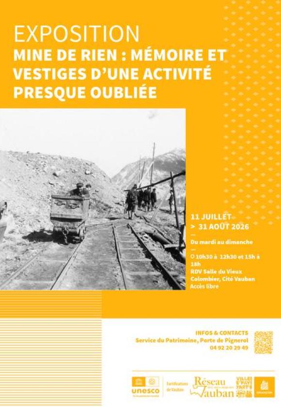 Journées européennes du patrimoine - Exposition: "Mine de rien, mémoire et vestiges d'une activité presque oubliée!"_Briançon