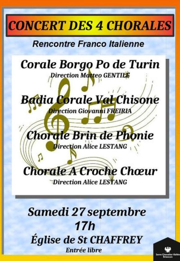 Concert des 4 chorales_Saint-Chaffrey