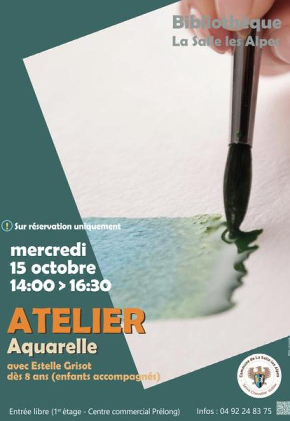 Atelier aquarelle avec Estelle Grisot_La Salle-les-Alpes