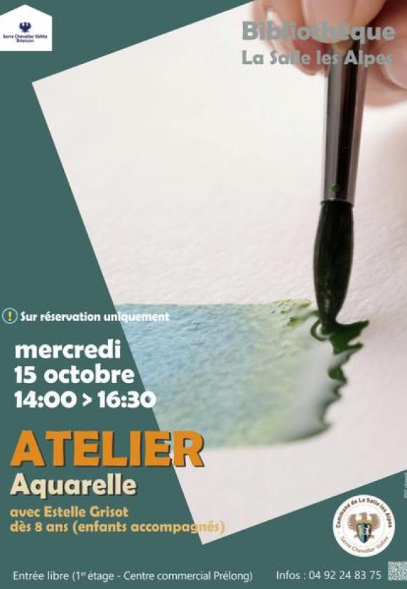 Atelier aquarelle avec Estelle Grisot_La Salle-les-Alpes