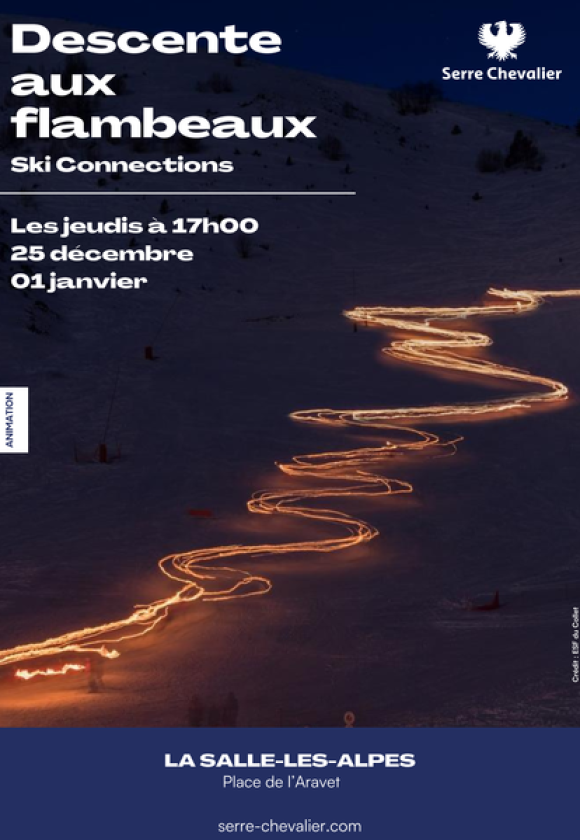 Descente aux flambeaux enfants - Ski Connections