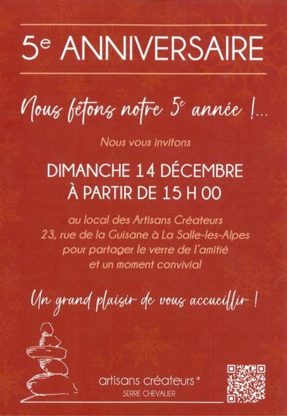 Les artisans créateurs de Serre Chevalier fêtent leur 5ème anniversaire_La Salle-les-Alpes