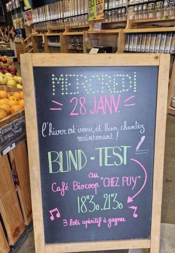 Blind-Test au café Resto Biocoop Chez Puy_Saint-Chaffrey
