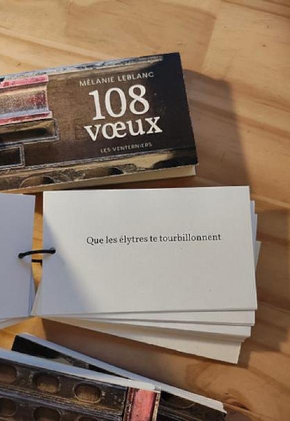 Exposition "108 voeux" - Poèmes de Mélanie Leblanc_La Salle-les-Alpes