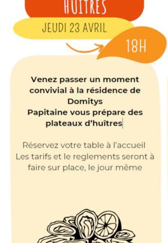 Apéro huîtres à la Résicende Domitys_Briançon