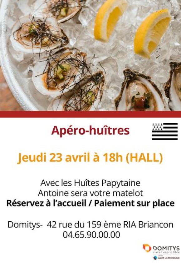 Apéro huîtres à la Résidence Domitys_Briançon