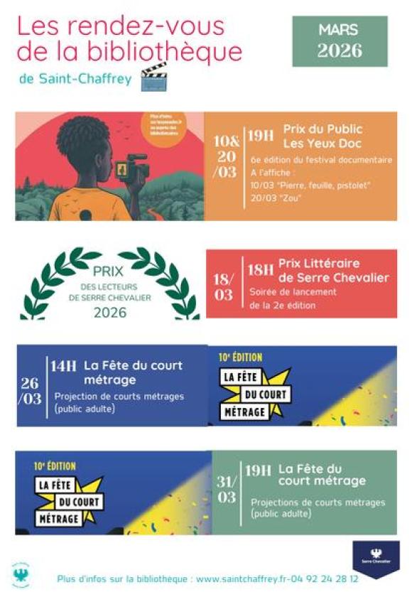 Fête du court métrage Festival del cortometraggio_Saint-Chaffrey