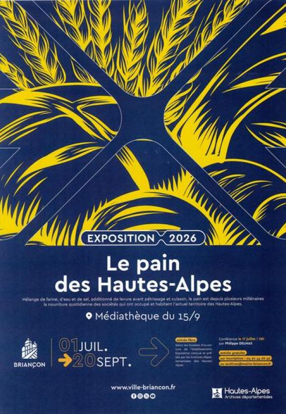 Exposition "Le pain des Hautes-Alpes" à la médiathèque_Briançon