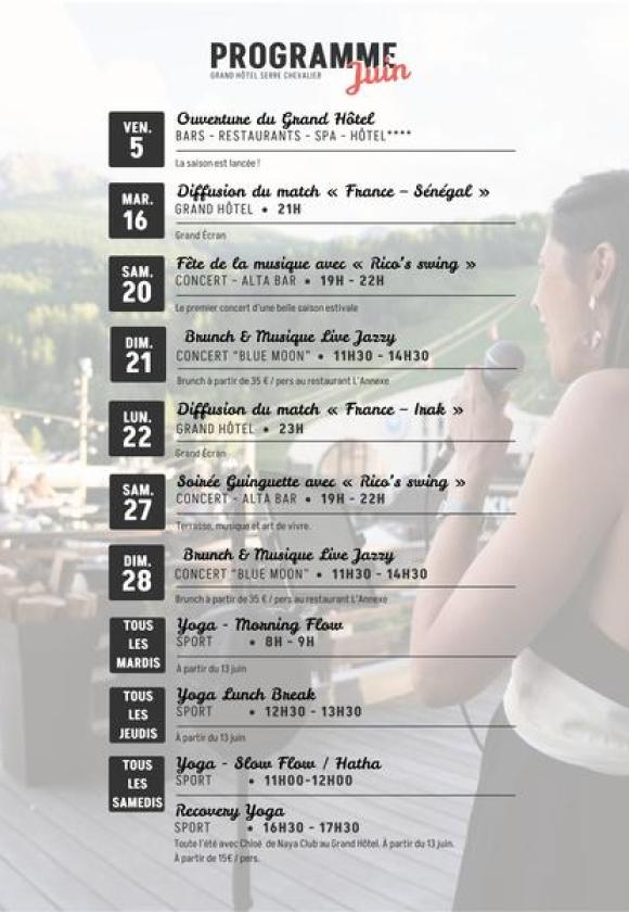 Programme juin