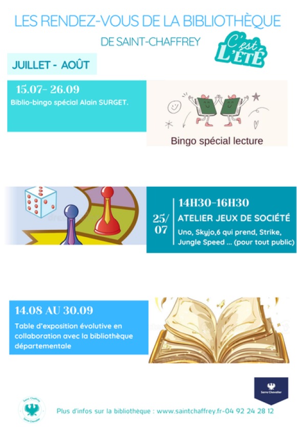 Ateliers jeux à la bibliothèque_Saint-Chaffrey