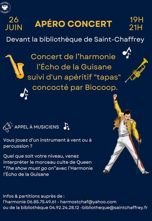 Apéro Concert à la bibliothèque_Saint-Chaffrey