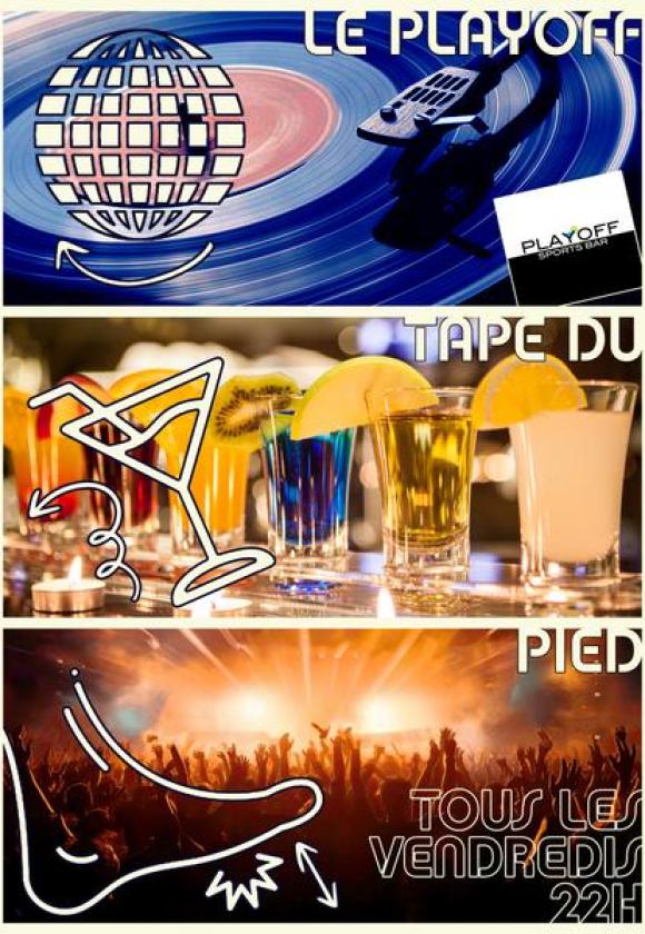 Le Playoff tape du pied