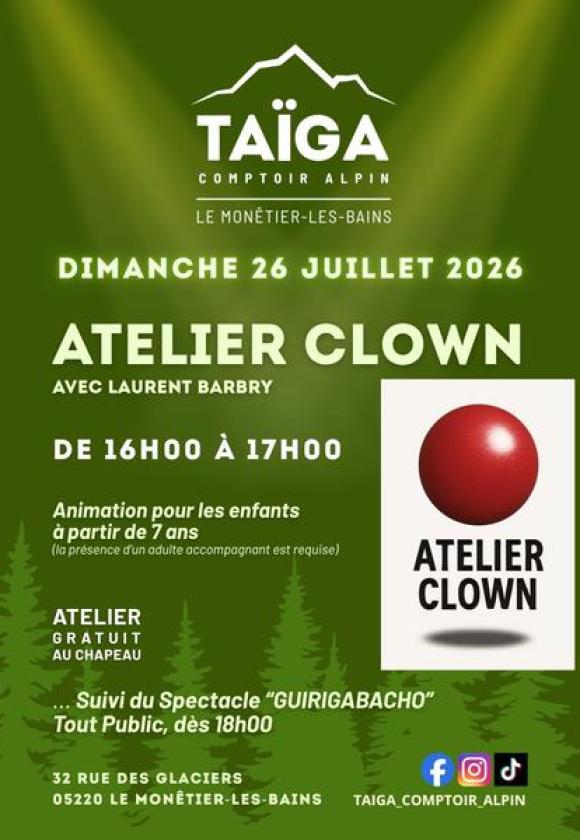 Atelier clown 26/07/2026