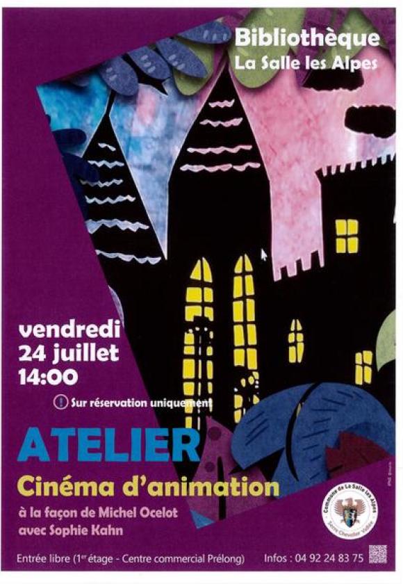 Atelier « Cinéma d’animation » à la Bibliothèque_La Salle-les-Alpes