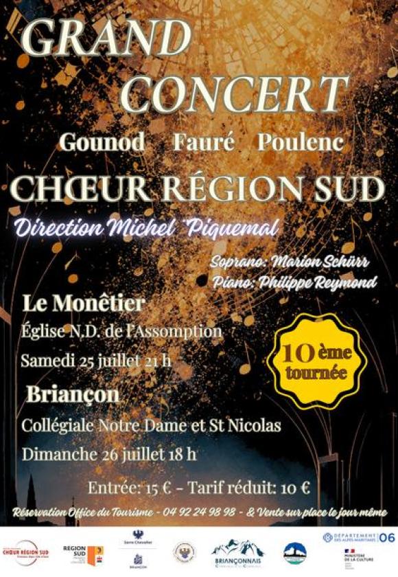 Grand concert du Choeur Région Sud_Briançon