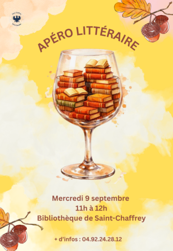 Apéritif littéraire à la bibliothèque_Saint-Chaffrey