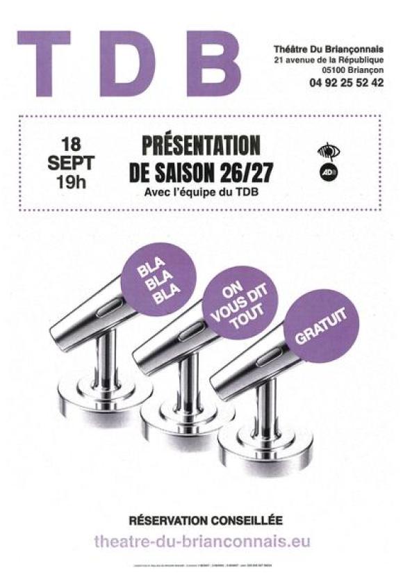 Présentation de saison du TDB_Briançon
