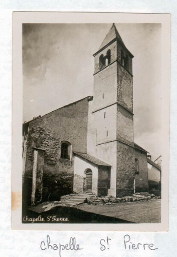 Photo ancienne de la chapelle saint Pierre