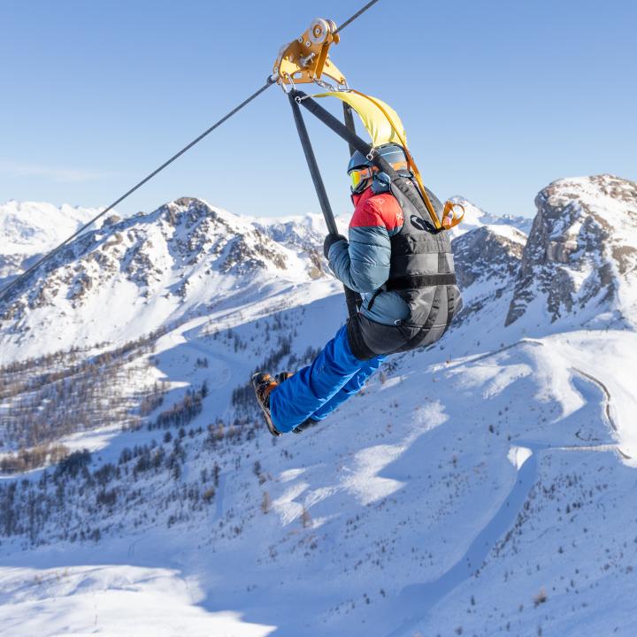Tyrolienne géante Serre Chevalier