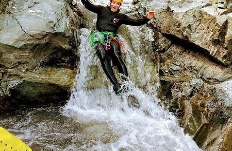 Tobogan dans les canyon