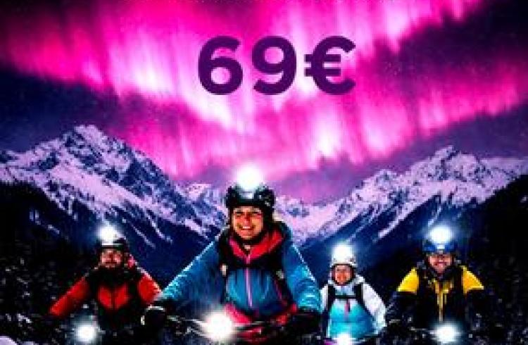 Rando fat bike nocturne_La Salle-les-Alpes