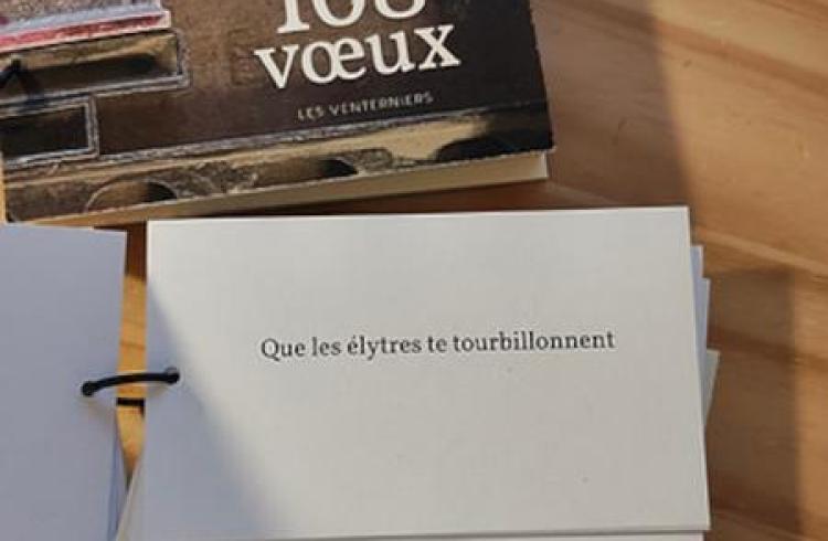 Exposition "108 voeux" - Poèmes de Mélanie Leblanc_La Salle-les-Alpes