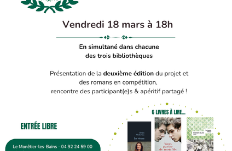 Lancement du Prix des lecteurs de Serre Chevalier_La Salle-les-Alpes