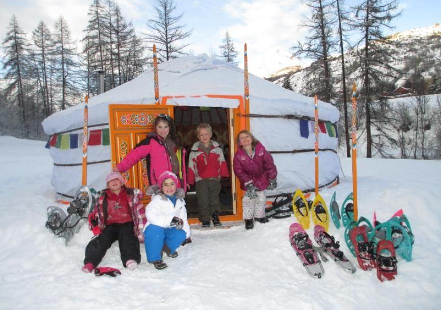 raquettes et yourtes - Serre Chevalier