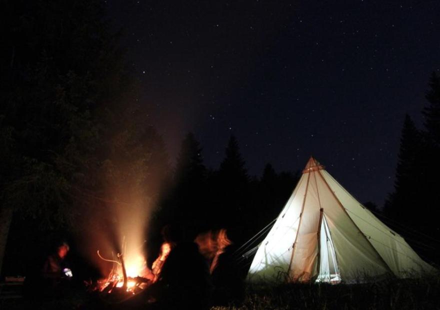 Ma première nuit en tipi_Le Monêtier-les-Bains