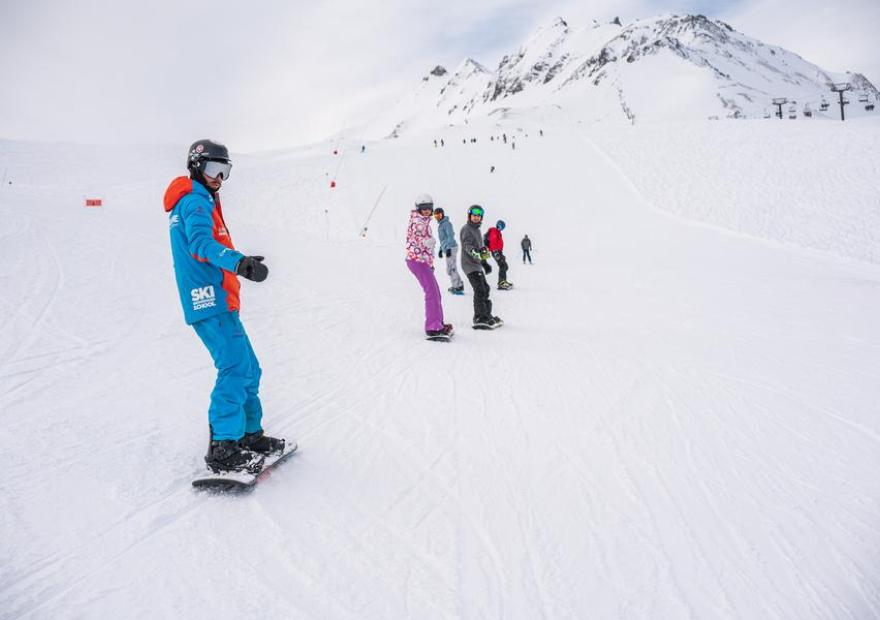 Cours collectifs de snowboard
