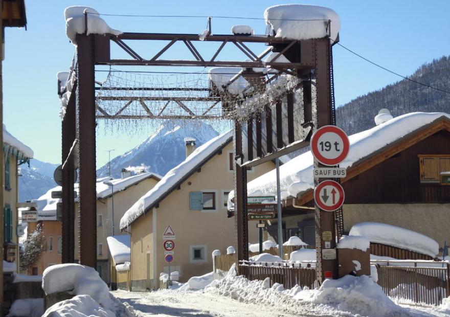 Le Pont levis en hiver