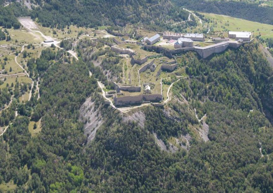 Vue aérienne, Fort des Trois Têtes
