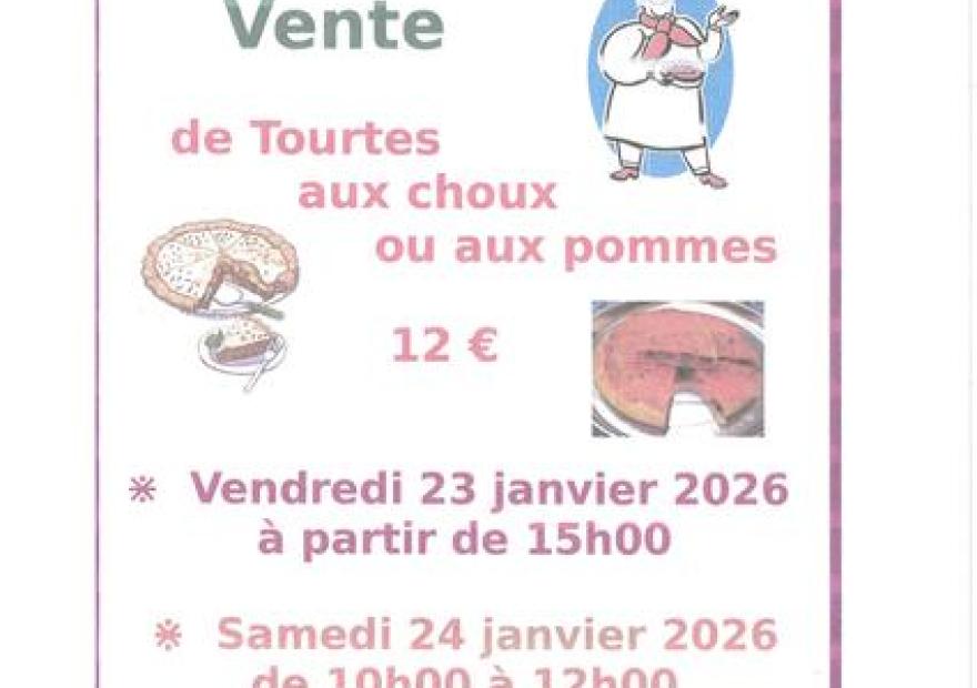 Vente de tourtes aux choux_Briançon