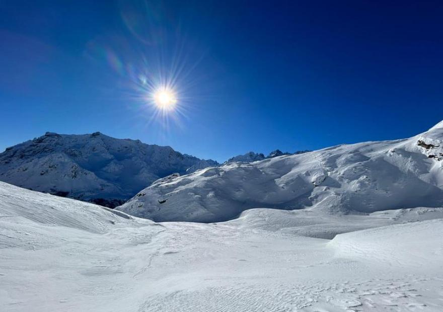 Vue Beau refuge Galibier