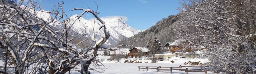 panoramique hiver la salle les alpes