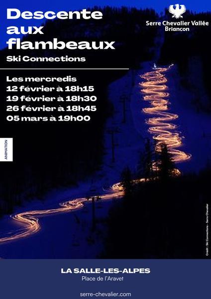 Descente aux flambeaux enfants - Ski Connections
