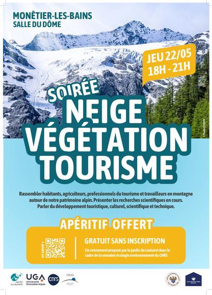 Soirée neige, végétation, tourisme_Le Monêtier-les-Bains
