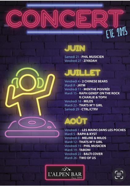 Concert à l'Alpen Bar_Le Monêtier-les-Bains
