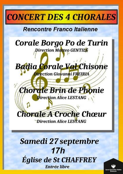 Concert des 4 chorales_Saint-Chaffrey